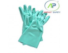 Găng tay cao su chịu dầu màu xanh ngọc size 1